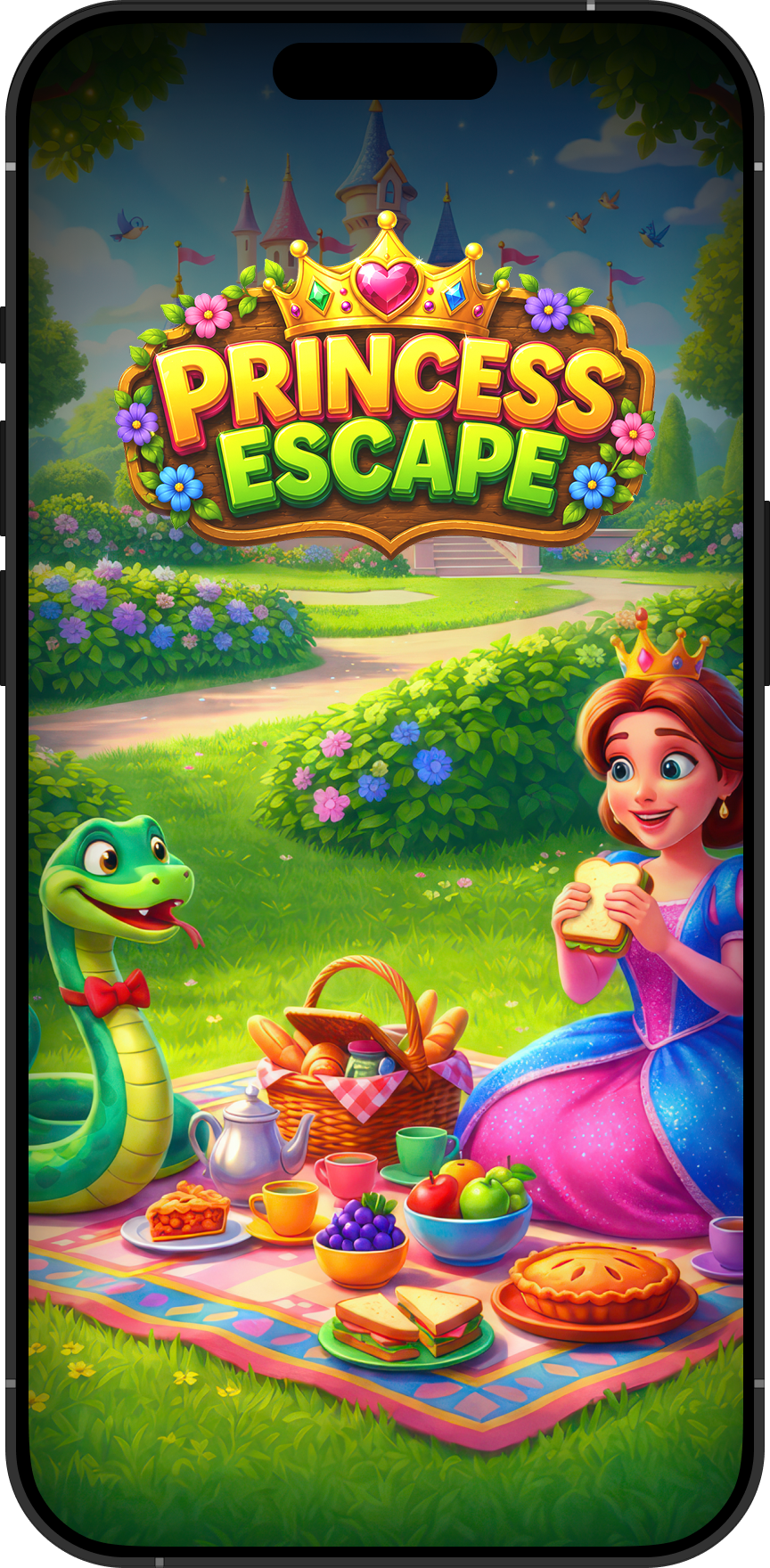 Princess Escape game on phone
